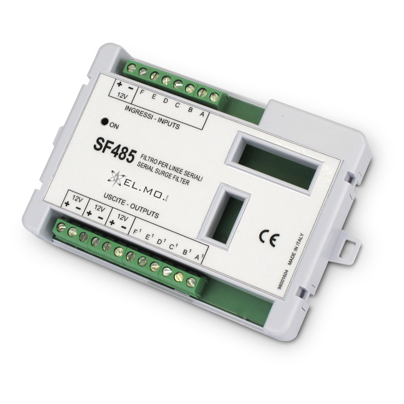 ELMO SF485 Filtro SSF di protezione per seriali RS-485/422. Protegge fino a 3 linee seriali simultaneamente