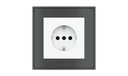 EKINEX Placche e cornici quadrate per componenti di serie civile (modulo 55x55 mm)