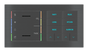EKINEX Multisensore di qualità dell'aria con regolatore e pulsante 10 tasti con testi/simboli retroilluminati e sensore di prossimità per placca a 2 posti