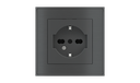 EKINEX Presa elettrica quadrata (modulo 55x55 mm) - IT