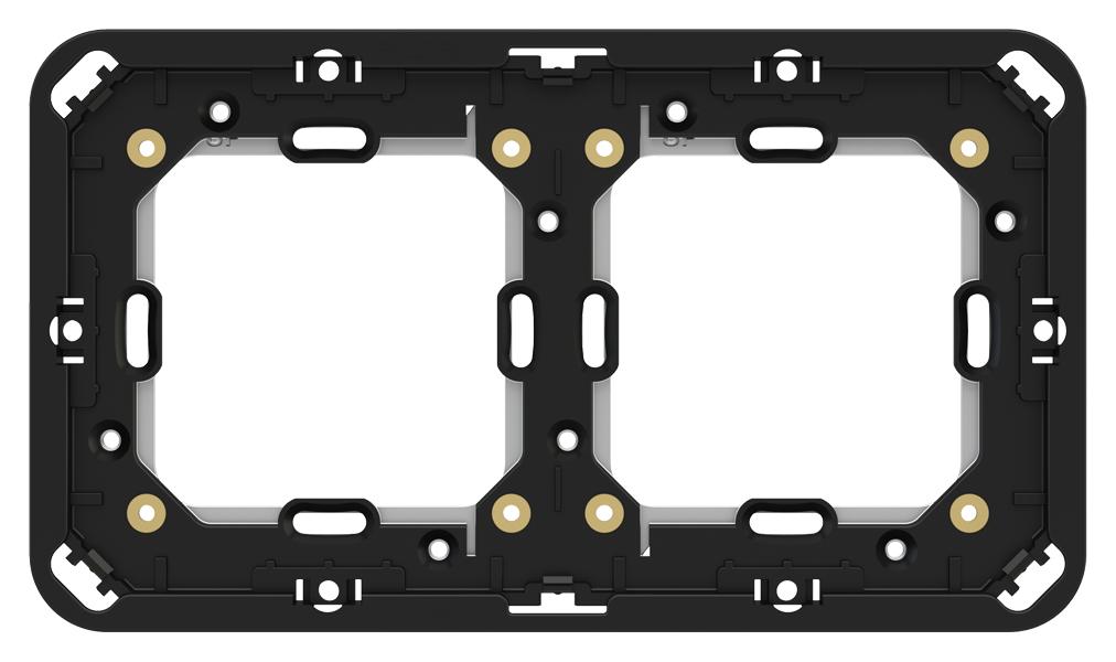 EKINEX EK-TAS-D-W Telaio adattatore a 2 posti per montaggio Surface su muratura