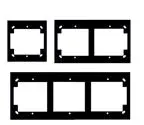 Core Telai separati per il montaggio delle prese - 1 finestra