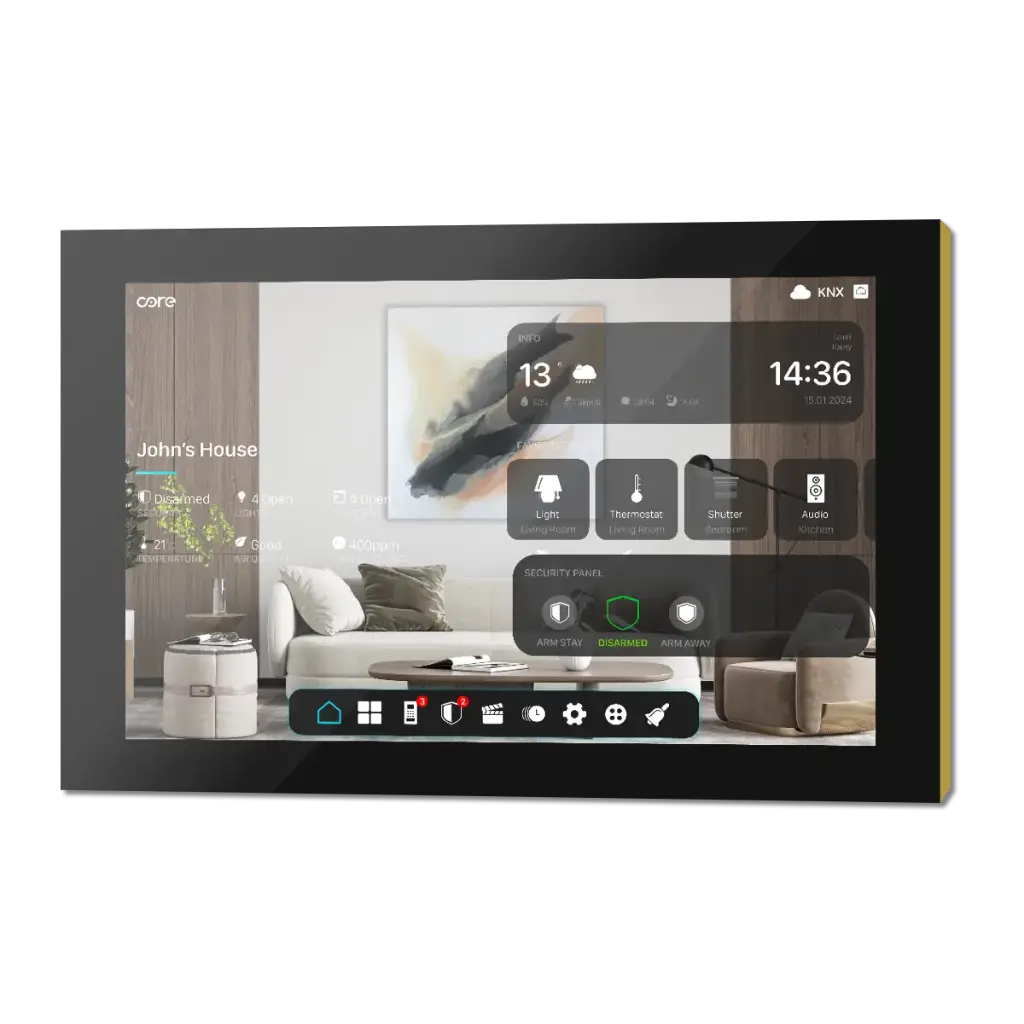 Core Surface Home Controller Touch Panels Versione 1.1  - 10''- Finitura in metallo