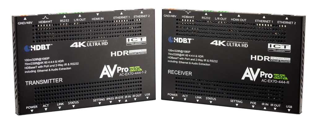AVPro Edge AC-EX70-444-KIT Kit di estensione HDBaseT 70 m 18Gbps