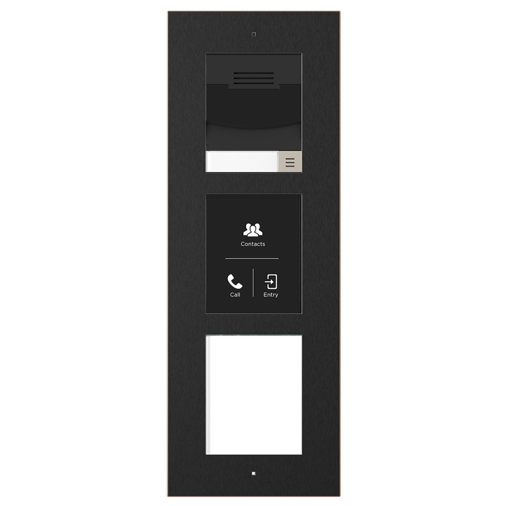 CONTROL4 C4-DS3VK-3TSSM-BL Videocitofono IP da superficie a 3 moduli Nero