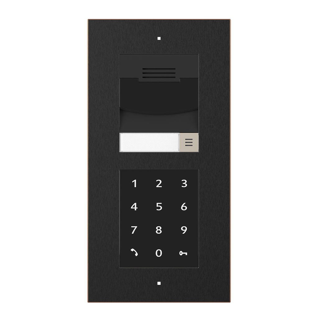 CONTROL4 C4-DS3VK-2TSSM-BL Videocitofono IP da superficie a 2 moduli Nero