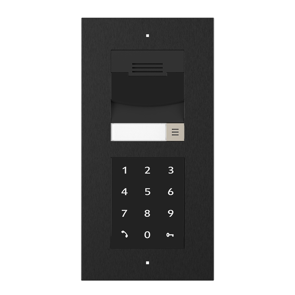 CONTROL4 C4-DS3VK-2TSFM-BL Videocitofono IP da incasso a 2 moduli Nero