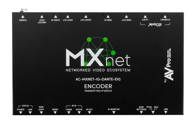 AVPro Edge AC-MXNET-1G-DANTE-EV2 Trasmettitore 1G AV over IP Evolution II Dante