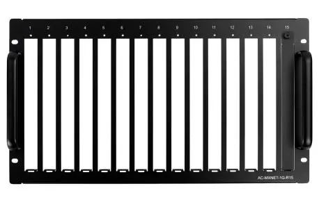 AVPro Edge AC-MXNET-1G-R15-BLANK Piastra rack per ricevitori/trasmettitori SDVoE AV over IP bianco