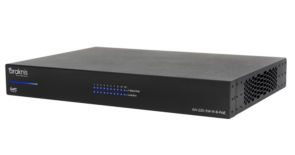 Araknis AN-220-SW-R-8-POE Websmart manag. switch 8+2 porte post. PoE+ parz.