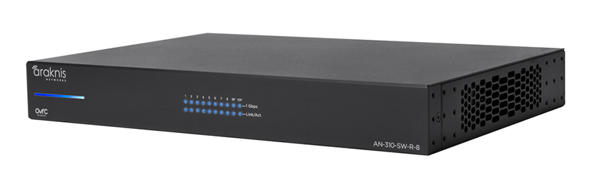 Araknis AN-310-SW-R-8 Managed switch 8 porte posteriori