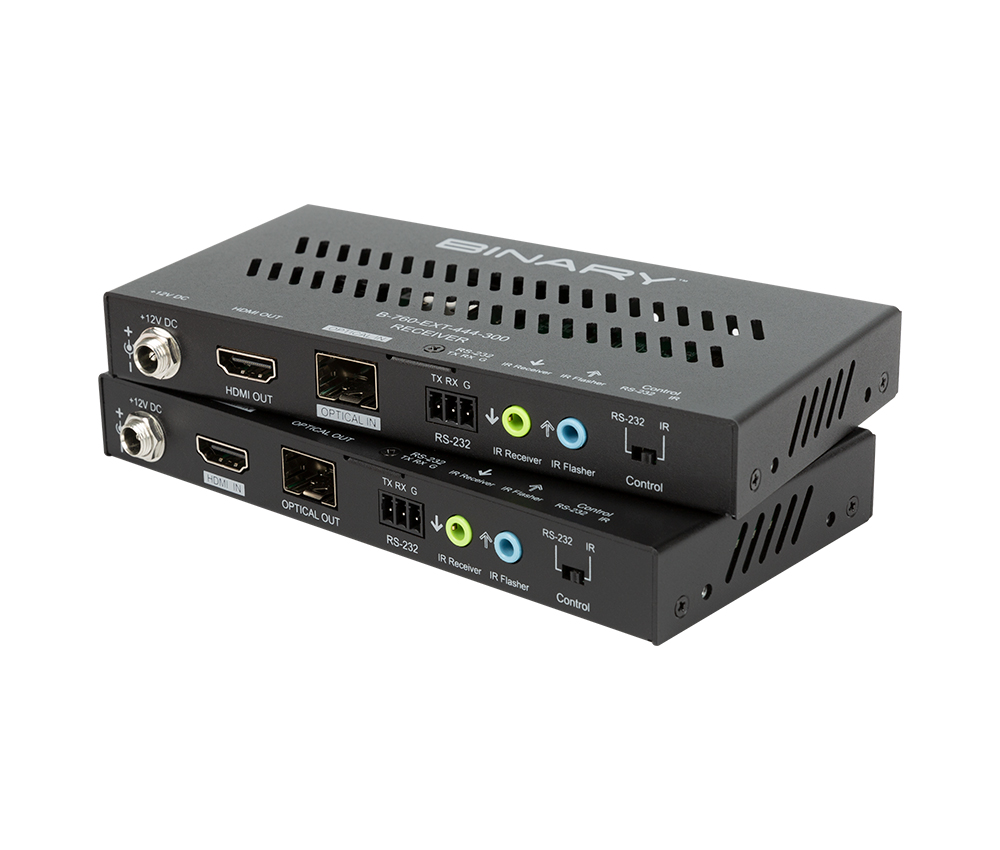 BINARY B-760-EXT-444-300 Extender HDMI in Fibra 4K @ 60Hz, 18Gbps, HDR