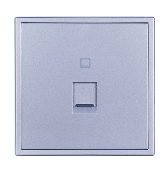 HDL MP1-W-TEL/TILE.48-SG Placca presa Telefonica serie Tile space-gray