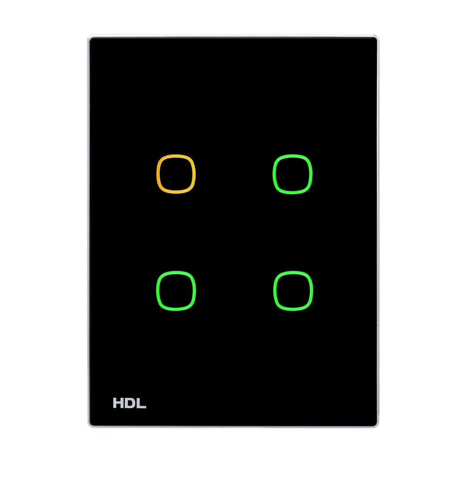 HDL M/TBP4.1-A2-46-US-BL Tastiera iTouch US 4 puls. nero