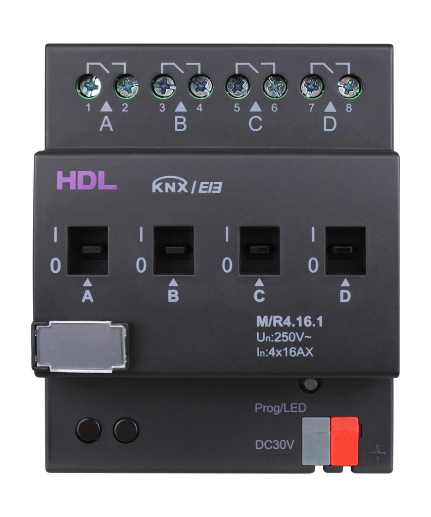 HDL M/R4.16.1 Attuatore 4CH 16A DIN