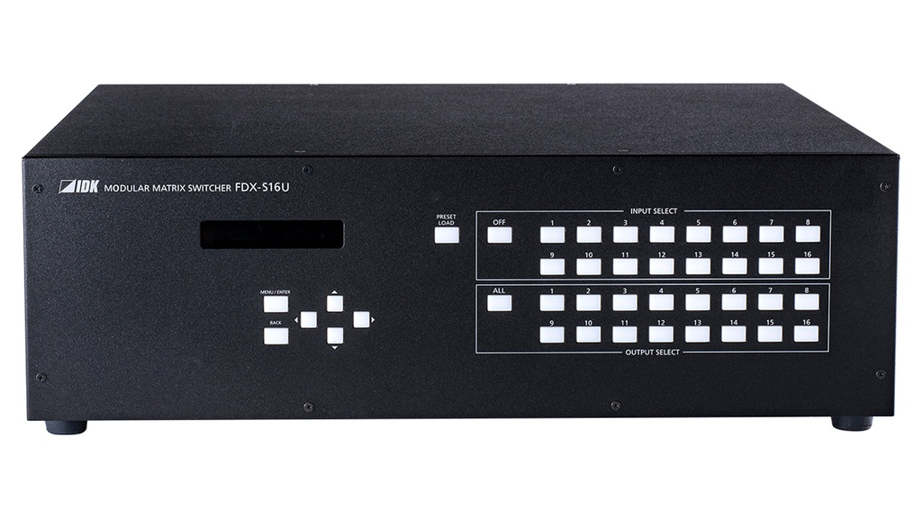 IDKAV IDK FDX-S16U Matrice digitale 4K modulare 16x16, slot 4IN+4OUT