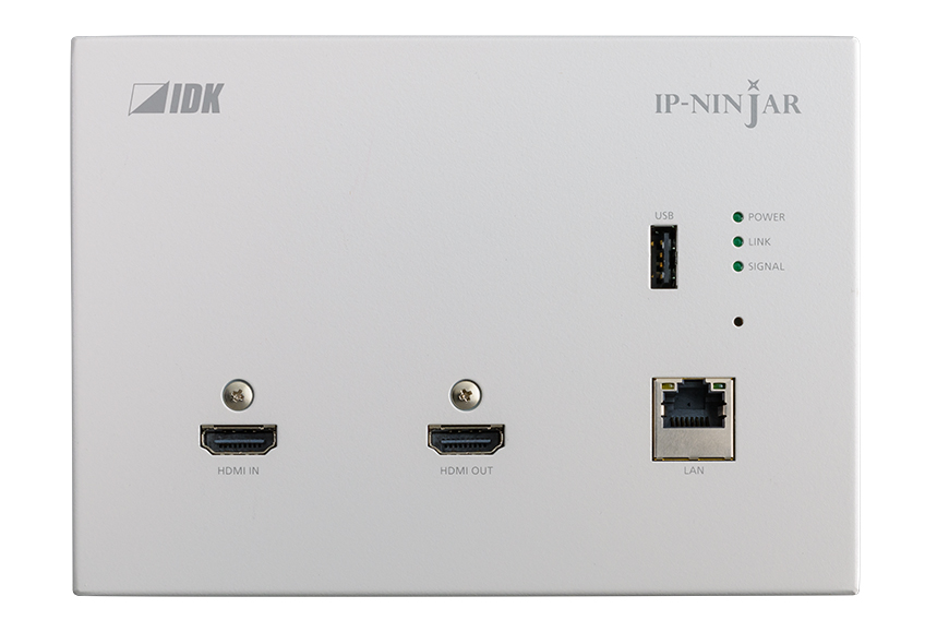 IDKAV IDK NJR-P01UFW-TR Transceiver parete IP F.O. 10 GbE/USB/HDMI4K@60 4:4:4