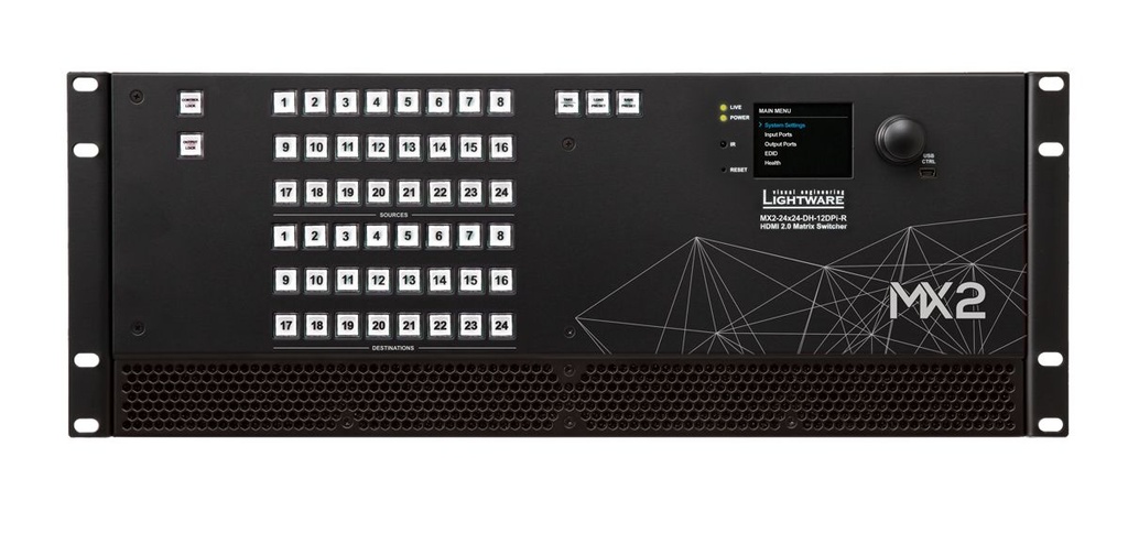 LIGHTWARE MX2-24x24-DH-12DPi-R