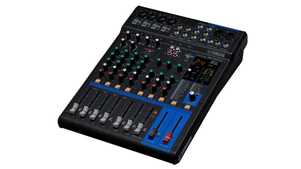 YAMAHA MG10XUF Mixer a 10 ch, 4 mono + 3 stereo + effetti + USB