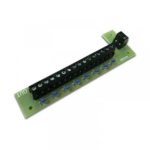 [MAV8100] ELMO MAV8100 Modulo di distribuzione alimentazione 12 Vcc 1 ingresso 8 uscite 100 mA ciascuna