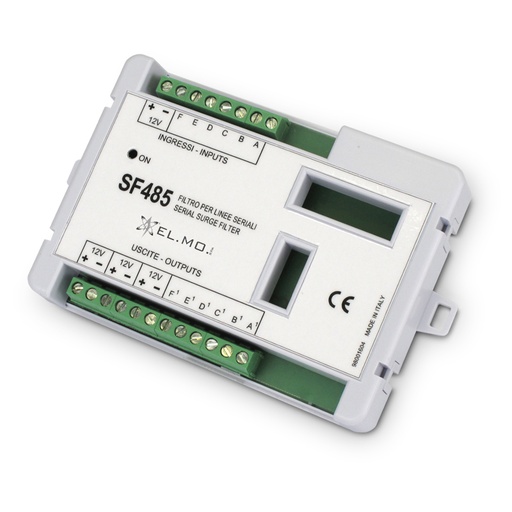 [SF485] ELMO SF485 Filtro SSF di protezione per seriali RS-485/422. Protegge fino a 3 linee seriali simultaneamente