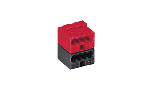[27EK-MNR-TP] EKINEX Morsetto bus KNX (nero/rosso)