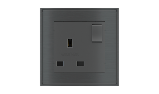 [533EK-PWS-UK] EKINEX Presa elettrica quadrata (modulo 55x55 mm) - UK