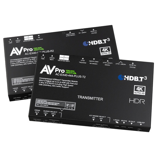 [THOM003538] AVPro Edge AC-EX40-444-PLUS-KIT Kit di estensione HDBaseT 40 m con estensione USB