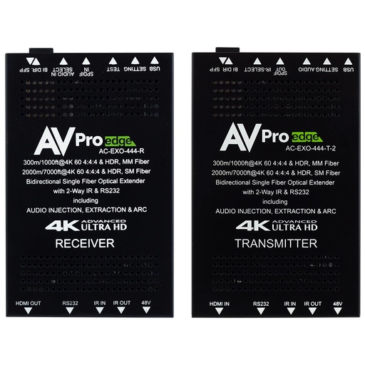 [THOM003542] AVPro Edge AC-EXO-444-KIT Kit di estensione HDMI in fibra ottica 2 km 4k