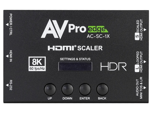 [THOM003562] AVPro Edge AC-SC-1X 8k HDMI Downscaler, EDID manager e Audio De-Embedder