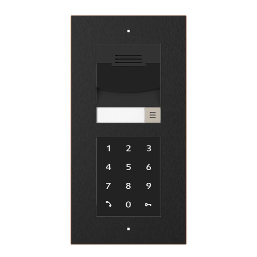 [THOM003913] CONTROL4 C4-DS3VK-2TSSM-BL Videocitofono IP da superficie a 2 moduli Nero
