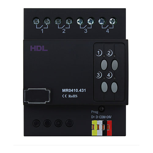 [THOM004079] HDL MR0410.431 Attuatore barra DIN  4CH 10A