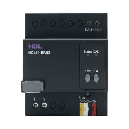 [THOM004083] HDL MDL64-BP.53 Controller barra DIN DALI-2 a 64 canali per illuminazione intelligente multi-zona