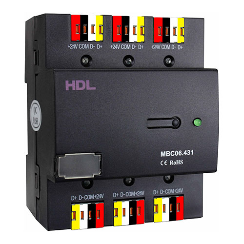 [THOM004105] HDL MBC06.431 Hub barra DIN Buspro a 6 linee per connessioni multiple