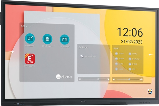 [TPLC001626] SHARP PN-LC862 Monitor smart touch D-LED 86", UHD, 16/7, 450 cd/m2