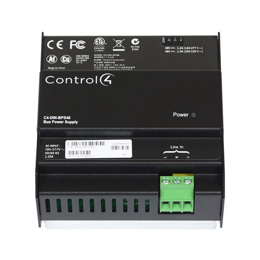 [THOM000475] CONTROL4 C4-DIN-BPS48 Alimentatore da 48 V per dispositivi su bus RS-485