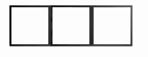 [THOM002672] HDL MP3H-EC/TILE.48-P-AG Frame per Tile 3 placche pla ash-gray