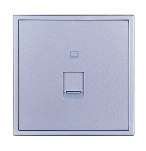 [THOM002690] HDL MP1-W-TEL/TILE.48-SG Placca presa Telefonica serie Tile space-gray