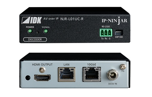 [TGES001782] IDKAV IDK NJR-L01UC-R Ricevitore SDVoE CAT 10 GbE/HDMI4K@60 4:4:4