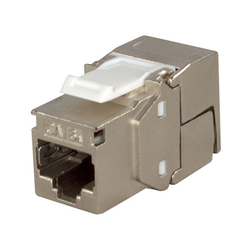 [TGES002043] INVIDEO CAVI SCP CAT6A-SH-JACK-WT Keystone RJ45 schermato a crimpare toolless