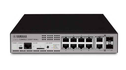 [TRET000230] YAMAHA SWR2311P10G Switch managed 10 porte di cui 8  PoE+